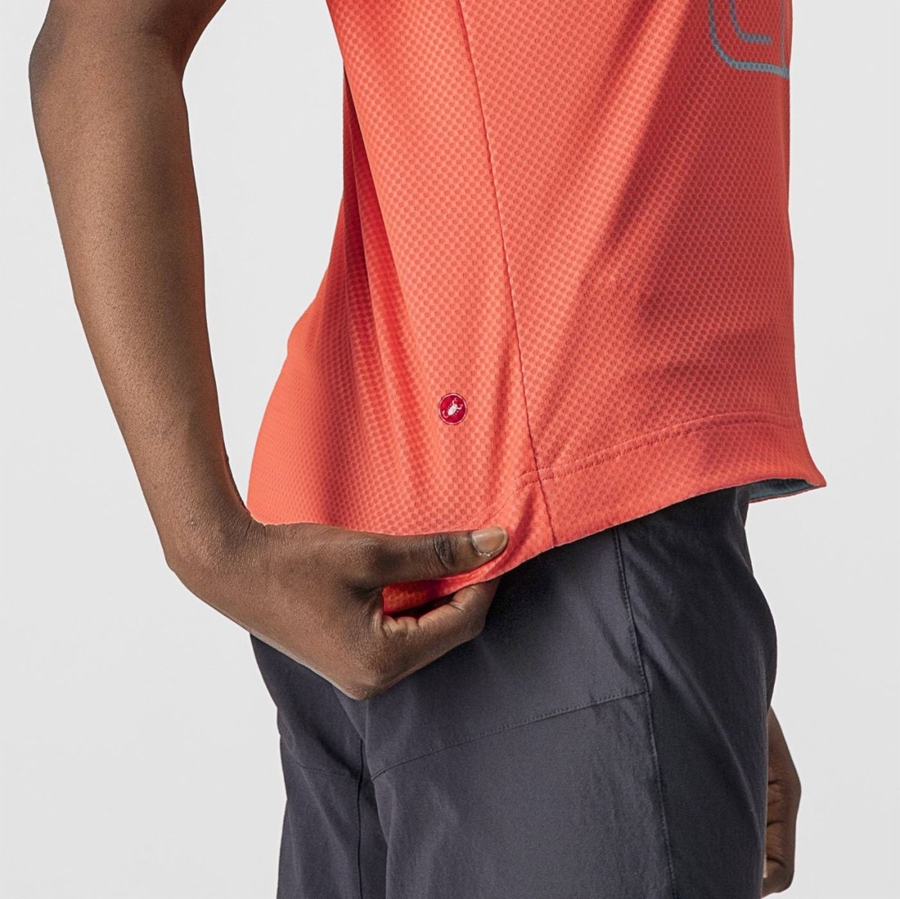 Camiseta Castelli TRAIL TECH W TEE Mujer Coral | 086-UHWXSI