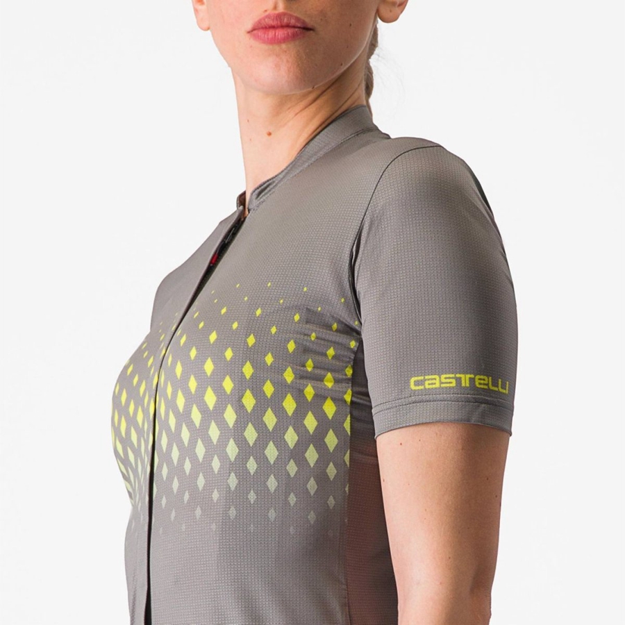 Camiseta Castelli UNLIMITED SENTIERO 3 Mujer Gris | 736-GWZQYI