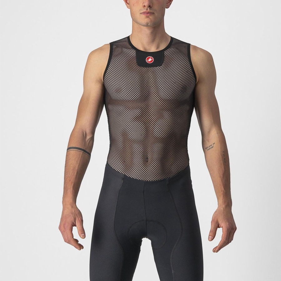 Capa Base Castelli CORE MESH 3 SLEEVELESS Hombre Negras | 974-PSYCNE