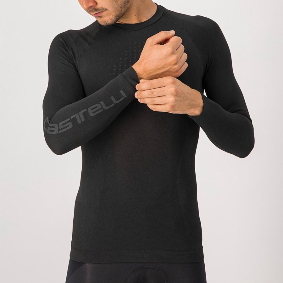 Capa Base Castelli CORE SEAMLESS Hombre Negras | 068-XMCQIG