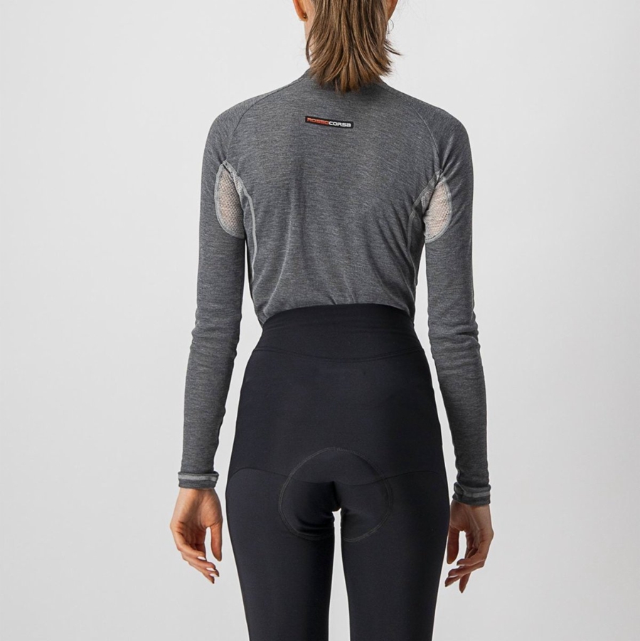 Capa Base Castelli FLANDERS 2 W WARM LONG SLEEVE Mujer Gris | 160-MOEKXG