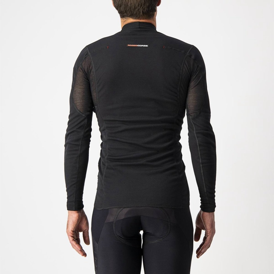 Capa Base Castelli FLANDERS WARM LONG SLEEVE Hombre Negras | 560-CQYLXP