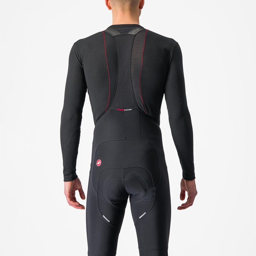 Capa Base Castelli PROSECCO TECH LONG SLEEVE Hombre Negras | 620-HICTAJ