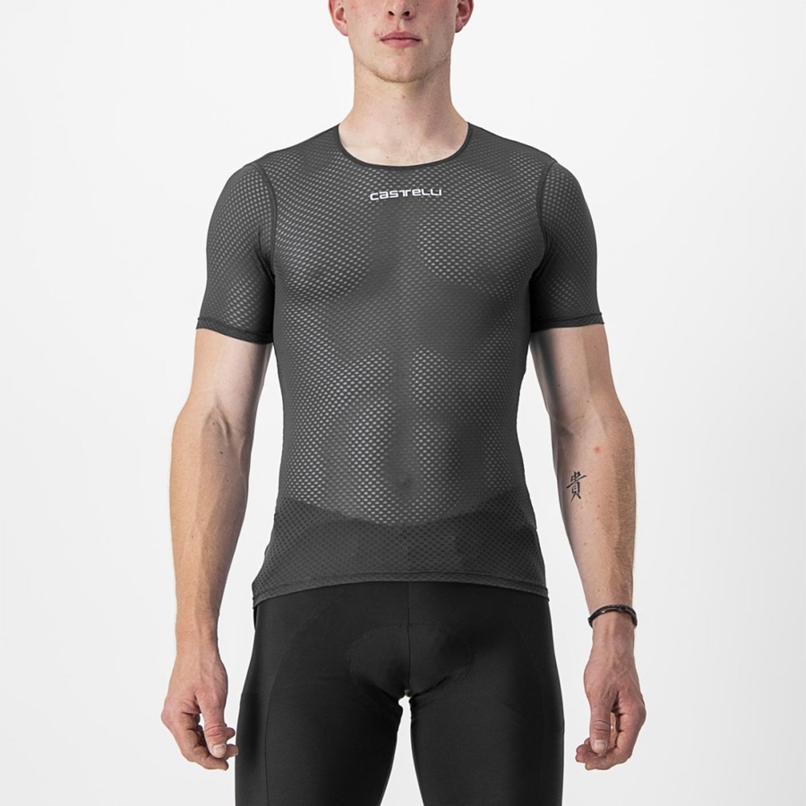 Capa Base Castelli PRO MESH 2.0 SHORT SLEEVE Hombre Negras | 097-CRBANU