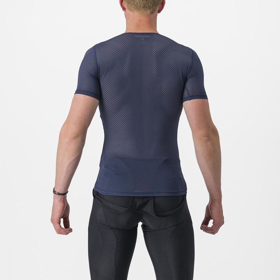 Capa Base Castelli PRO MESH 2.0 SHORT SLEEVE Hombre Azules | 286-PXVUIL