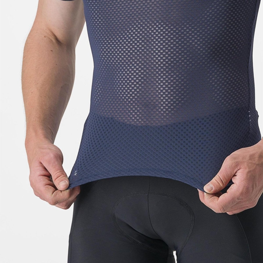 Capa Base Castelli PRO MESH 2.0 SHORT SLEEVE Hombre Azules | 286-PXVUIL