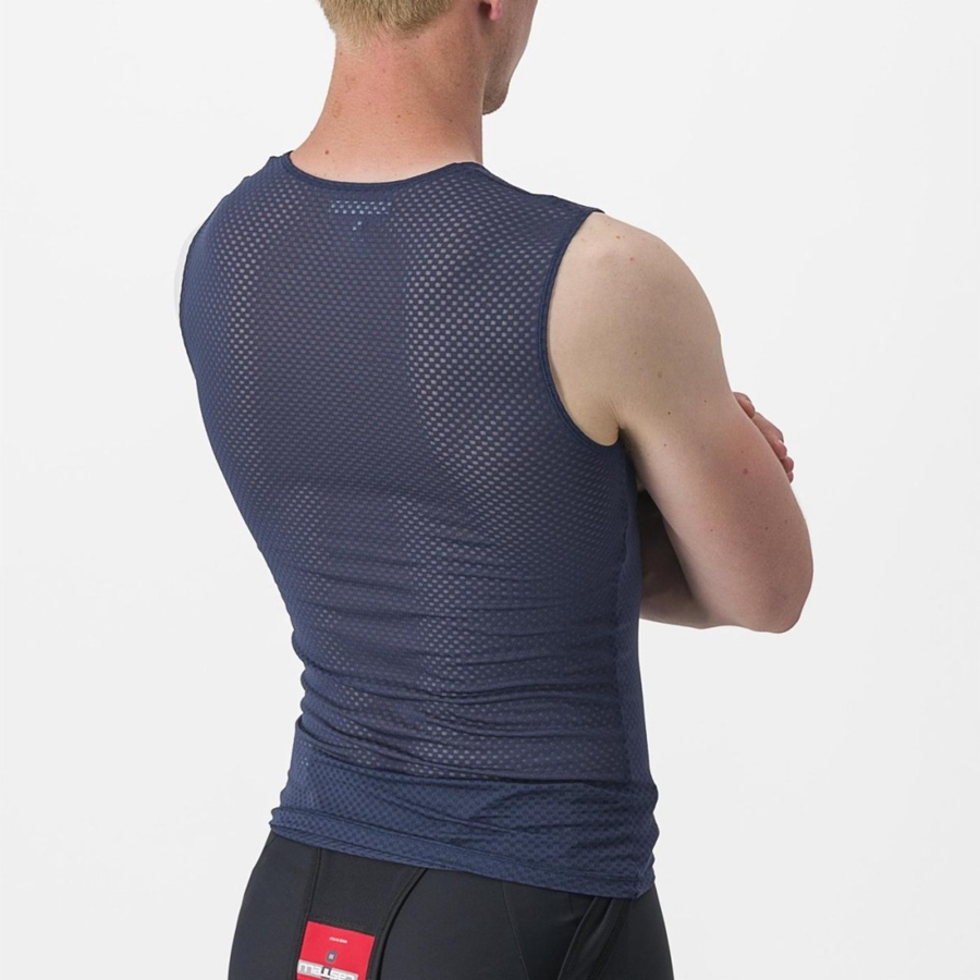 Capa Base Castelli PRO MESH 2.0 SLEEVELESS Hombre Azules | 864-TMJWYN