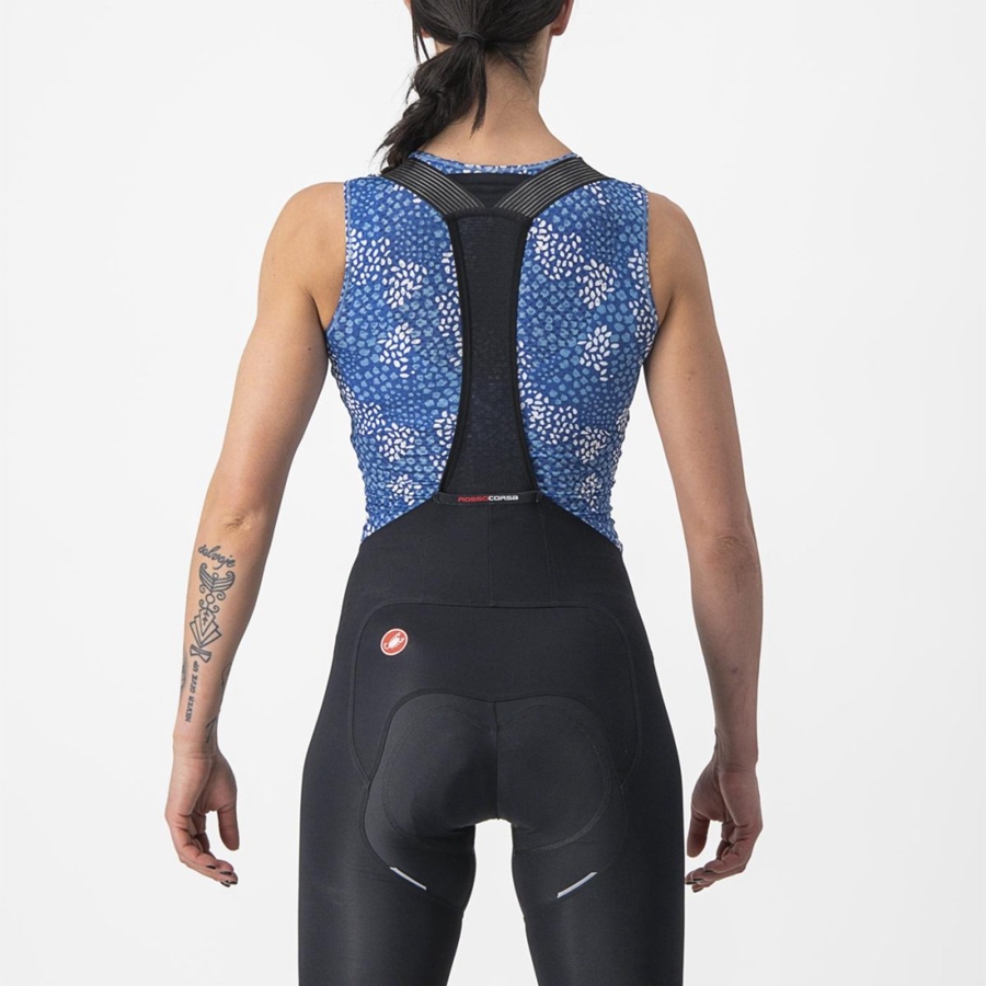 Capa Base Castelli PRO MESH 4 W SLEEVELESS Mujer Azules | 142-ZWIPUY