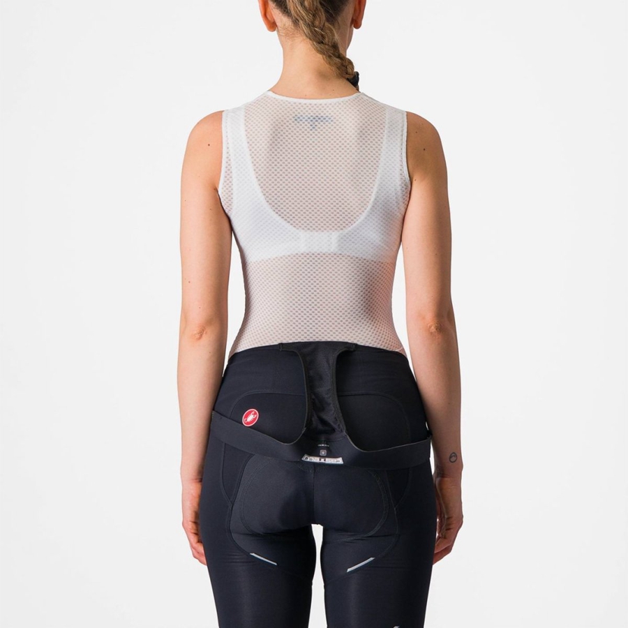 Capa Base Castelli PRO MESH W SLEEVELESS Mujer Blancas | 320-KQCLOY