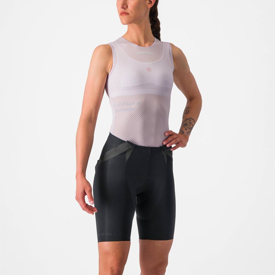 Capa Base Castelli PRO MESH W SLEEVELESS Mujer Moradas Blancas | 058-WALZGO