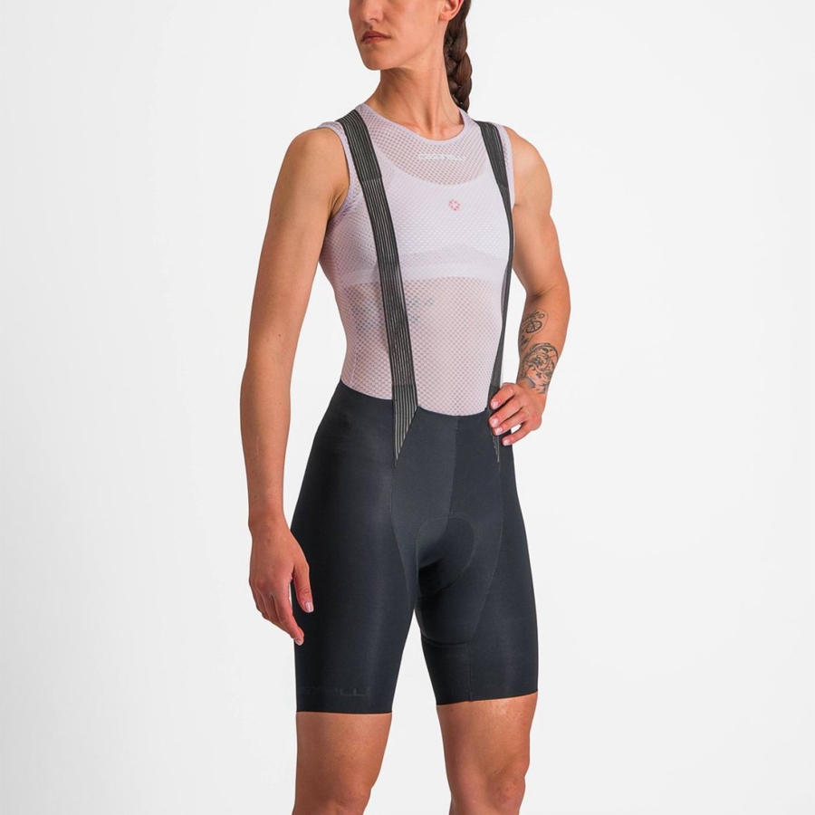 Capa Base Castelli PRO MESH W SLEEVELESS Mujer Moradas Blancas | 058-WALZGO