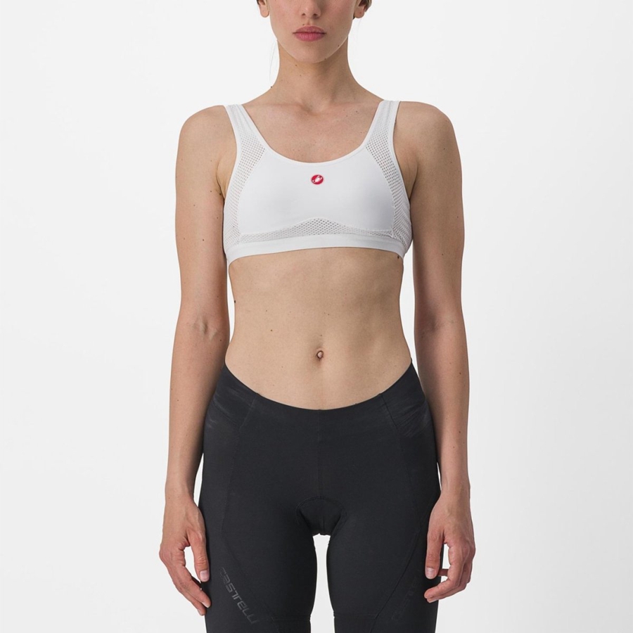 Capa Base Castelli ROSSO CORSA BRA Mujer Blancas | 471-CVHEJO