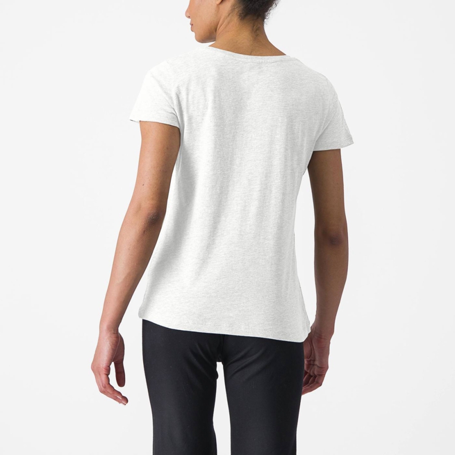 Casual Castelli CASTELLI CLASSICO W TEE Mujer Blancas | 835-PQDZKV