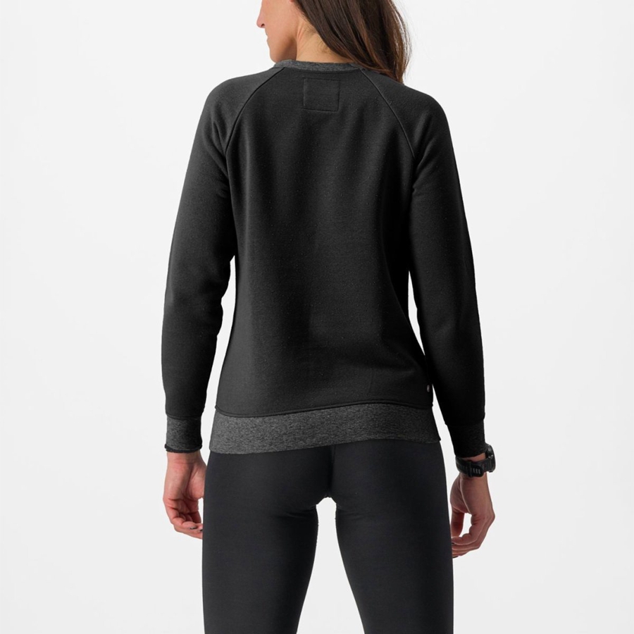 Casual Castelli LOGO W SWEATSHIRT Mujer Negras | 094-JWAHTU