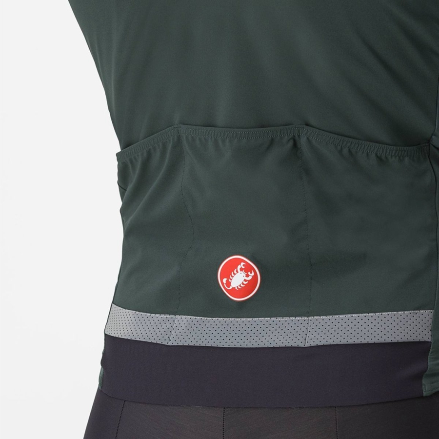 Chaquetas Castelli BETA RoS Hombre Verde Rojas Naranjas | 962-CAWVBQ