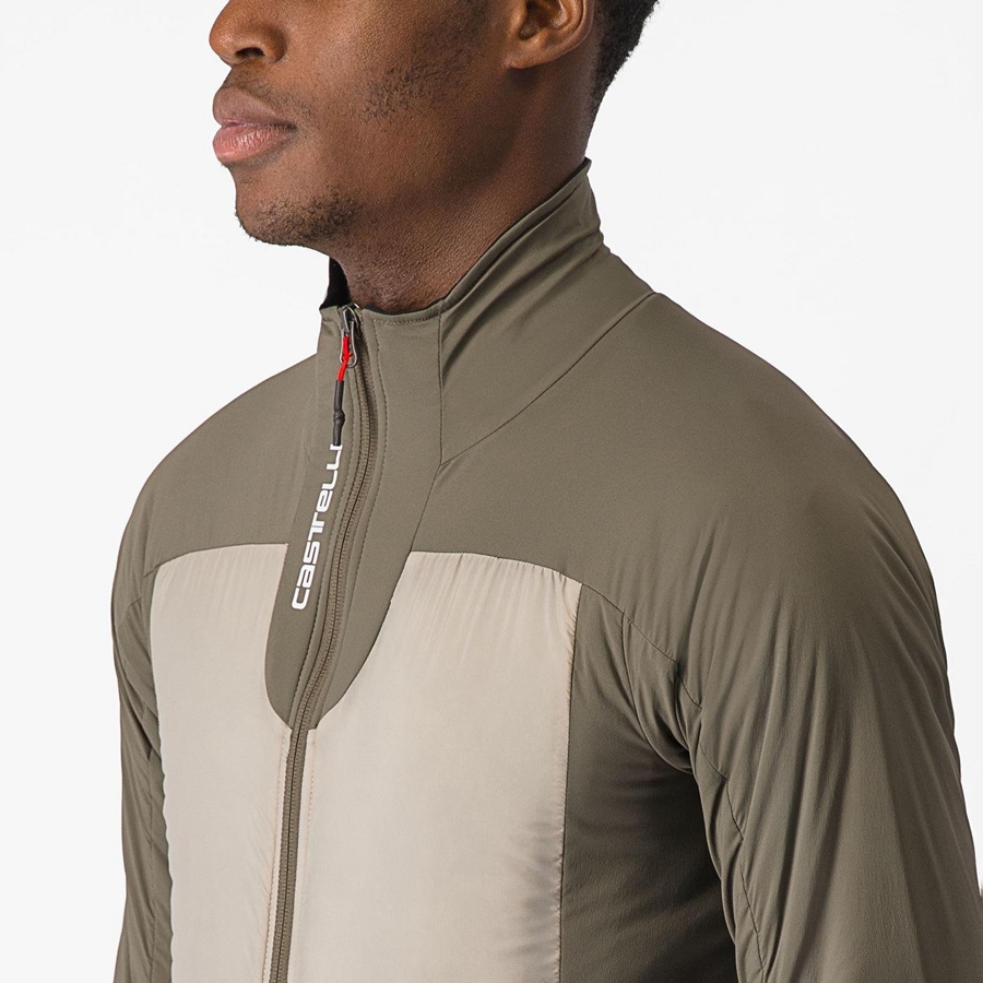 Chaquetas Castelli FLY THERMAL Hombre Verde | 198-HOLRBJ