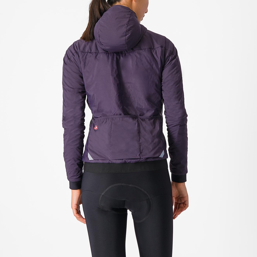 Chaquetas Castelli FLY THERMAL W Mujer Moradas | 358-YZJSXG