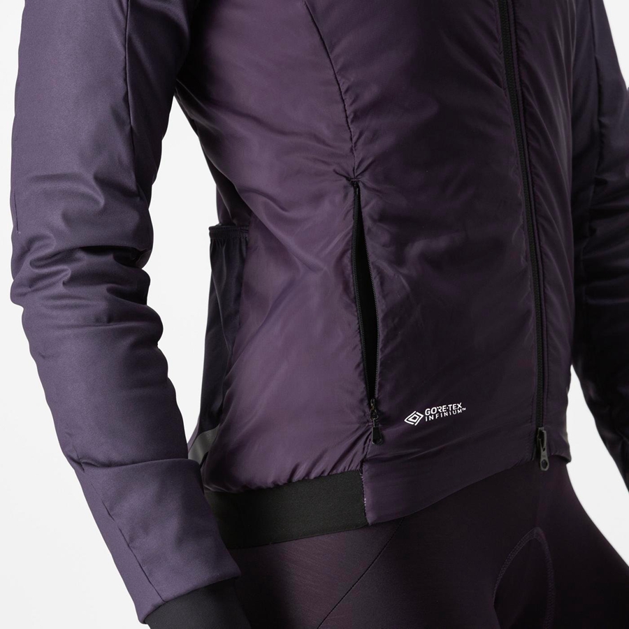 Chaquetas Castelli FLY THERMAL W Mujer Moradas | 358-YZJSXG