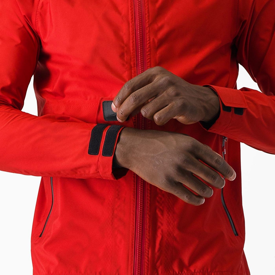 Chaquetas Castelli TRAIL GT Hombre Rojas | 921-MYGVRL