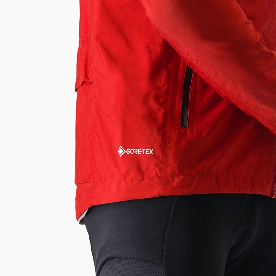 Chaquetas Castelli TRAIL GT Hombre Rojas | 921-MYGVRL