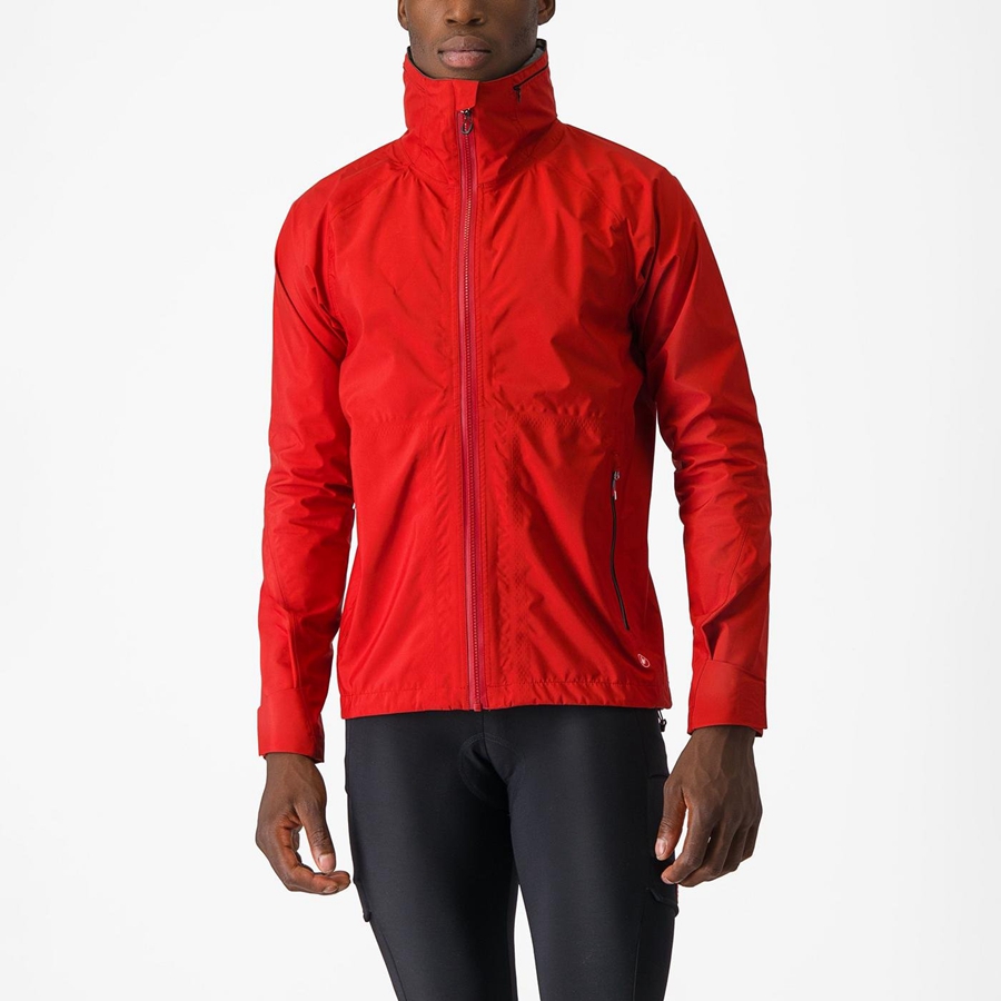 Chaquetas Castelli TRAIL GT Hombre Rojas | 921-MYGVRL