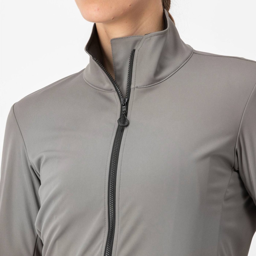 Chaquetas Castelli VENTO TRAIL Mujer Gris | 716-MKIQBP