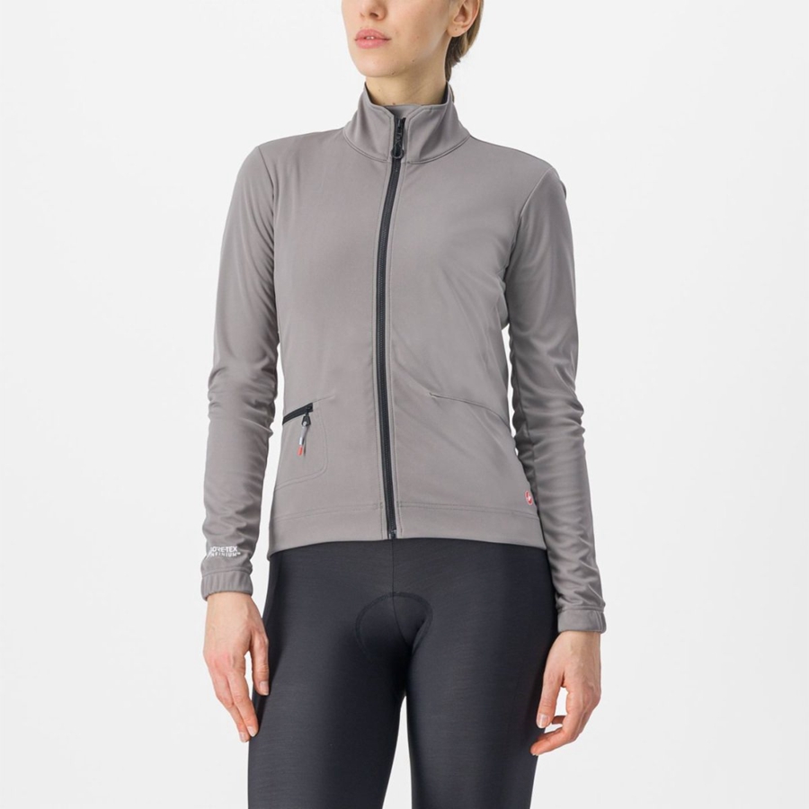 Chaquetas Castelli VENTO TRAIL Mujer Gris | 716-MKIQBP