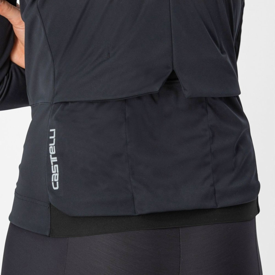 Chaquetas Castelli VENTO TRAIL Mujer Negras | 705-DFPGSW