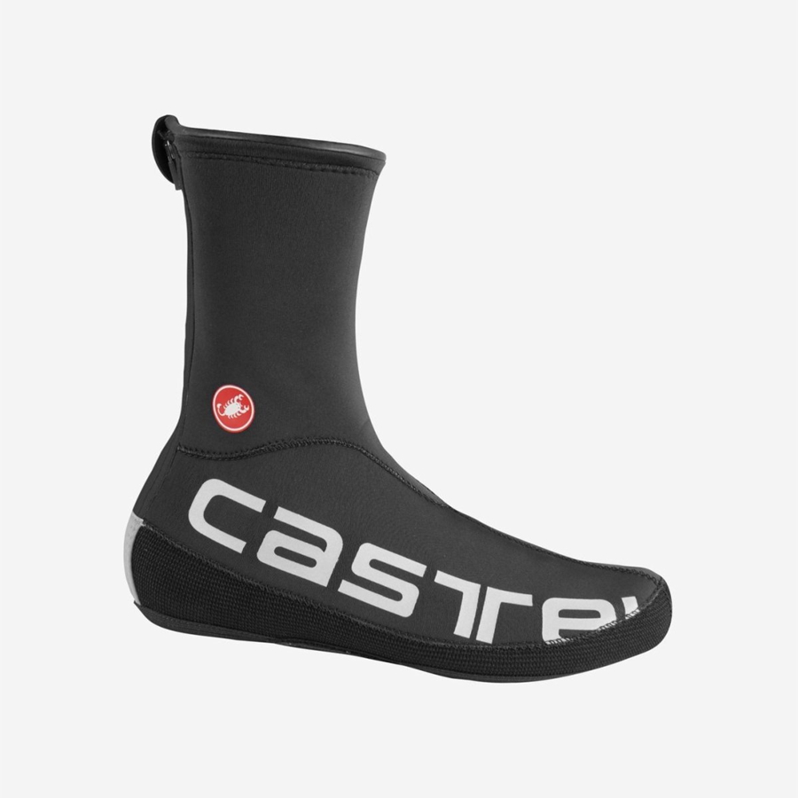 Cubrezapatos Castelli DILUVIO UL Hombre Negras Plateadas | 198-VSUAMB