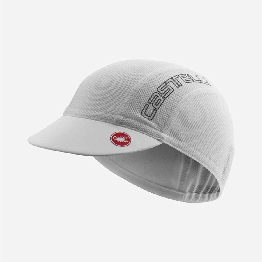 Gorra Castelli A/C 2 CYCLING Hombre Blancas Gris | 951-NIOXCJ