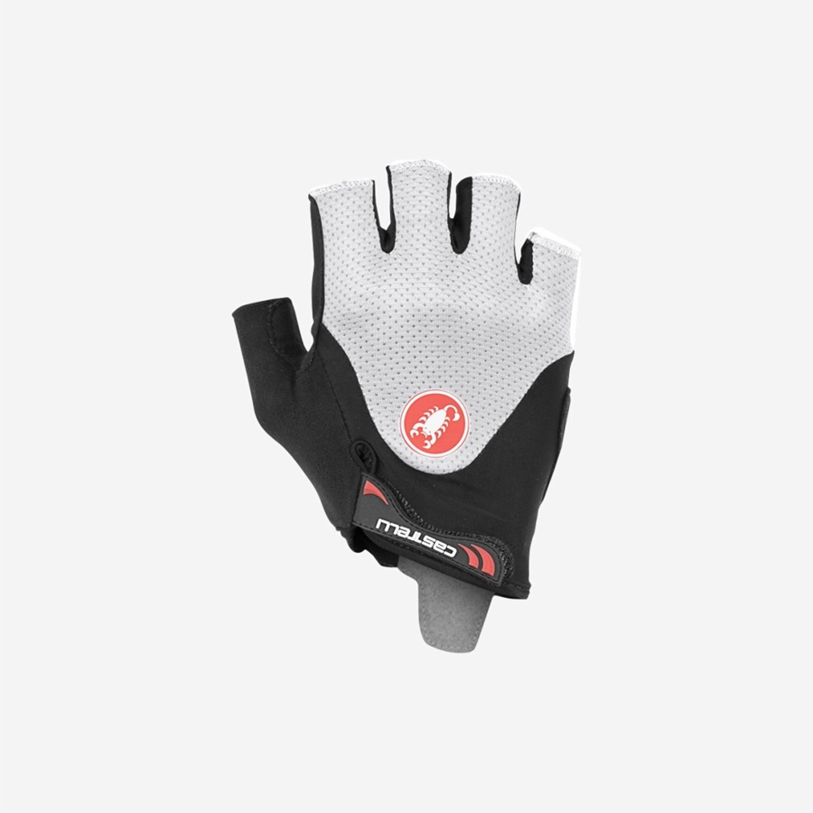 Guantes Castelli ARENBERG GEL 2 Hombre Negras Blancas | 546-SOHLRZ