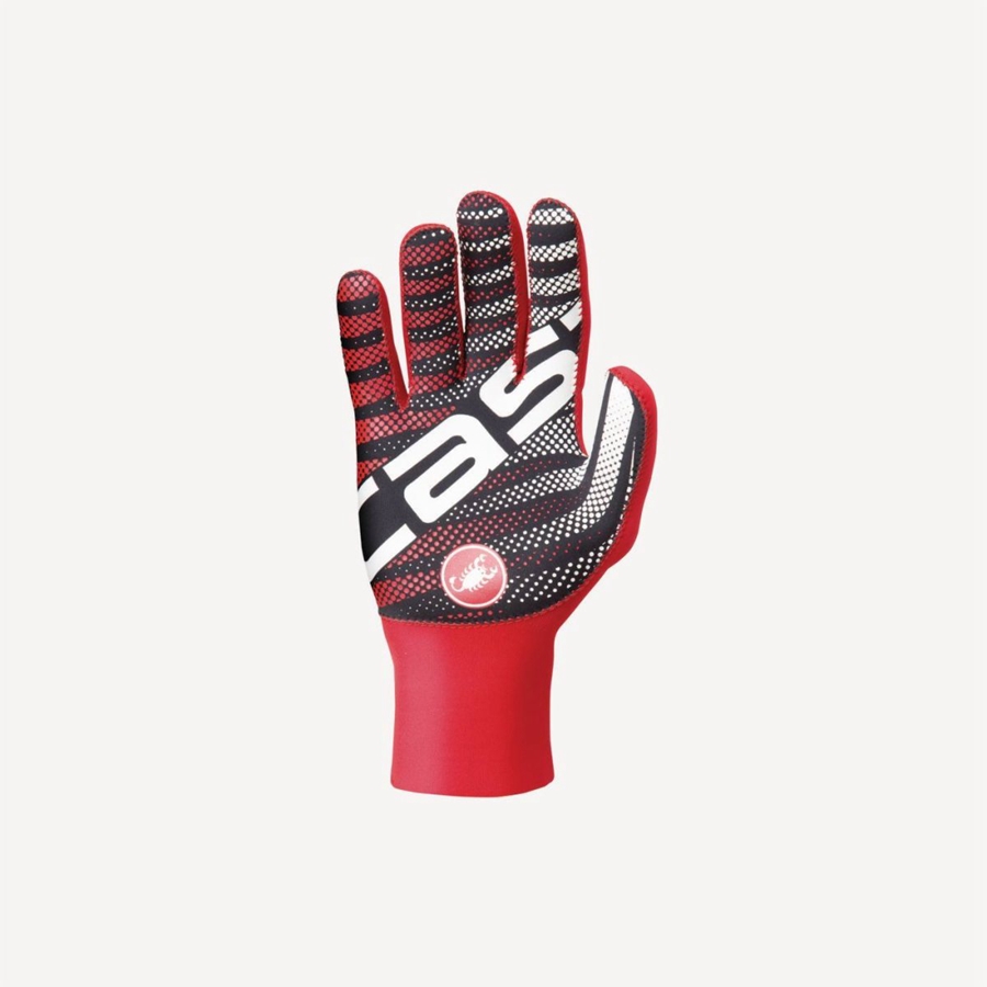 Guantes Castelli DILUVIO C Hombre Rojas | 691-XOEHQJ