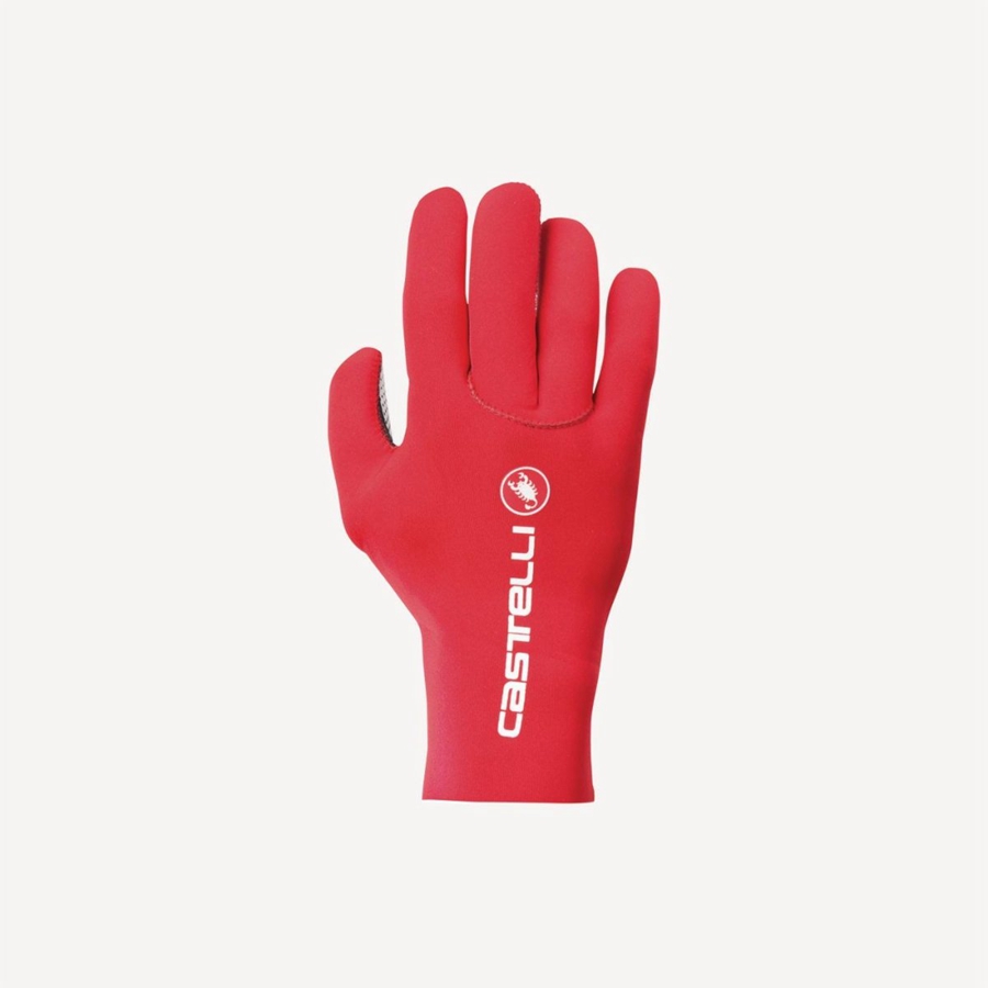 Guantes Castelli DILUVIO C Hombre Rojas | 691-XOEHQJ