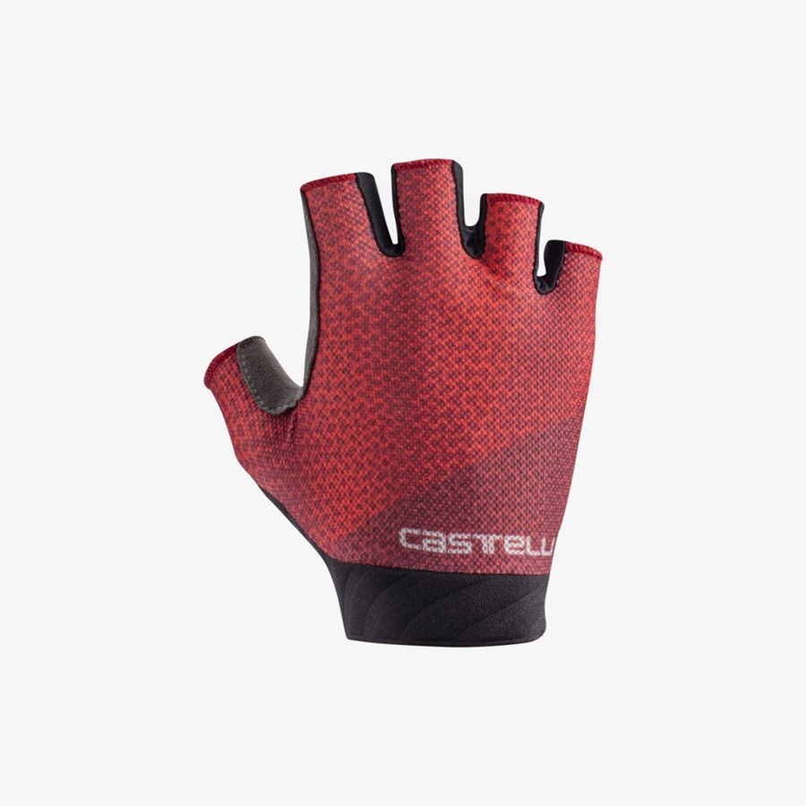 Guantes Castelli ROUBAIX GEL 2 Mujer Rojas | 619-TCEDZJ