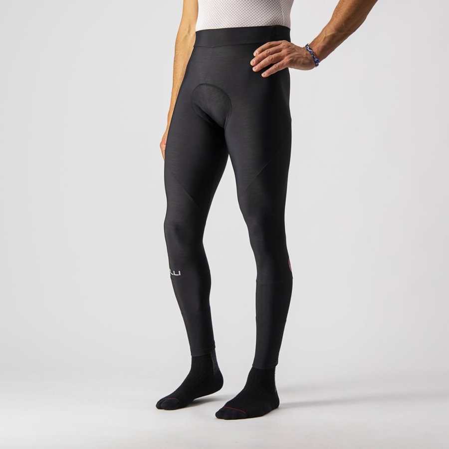 Leggins Castelli ENTRATA Hombre Negras | 872-REGJTI