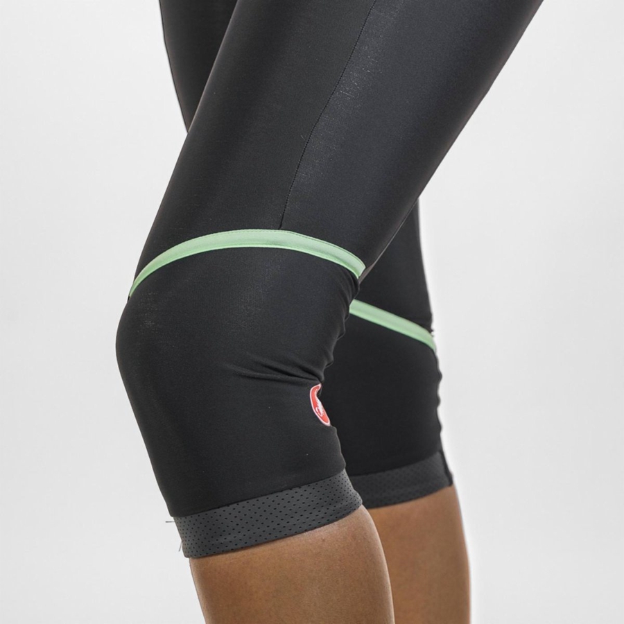 Leggins Castelli VELOCISSIMA THERMAL KNICKER Mujer Negras Verde Menta Negras | 170-PLZFKN