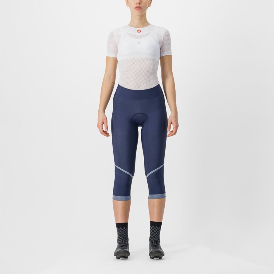 Leggins Castelli VELOCISSIMA THERMAL KNICKER Mujer Azules Plateadas | 723-PKDOWR