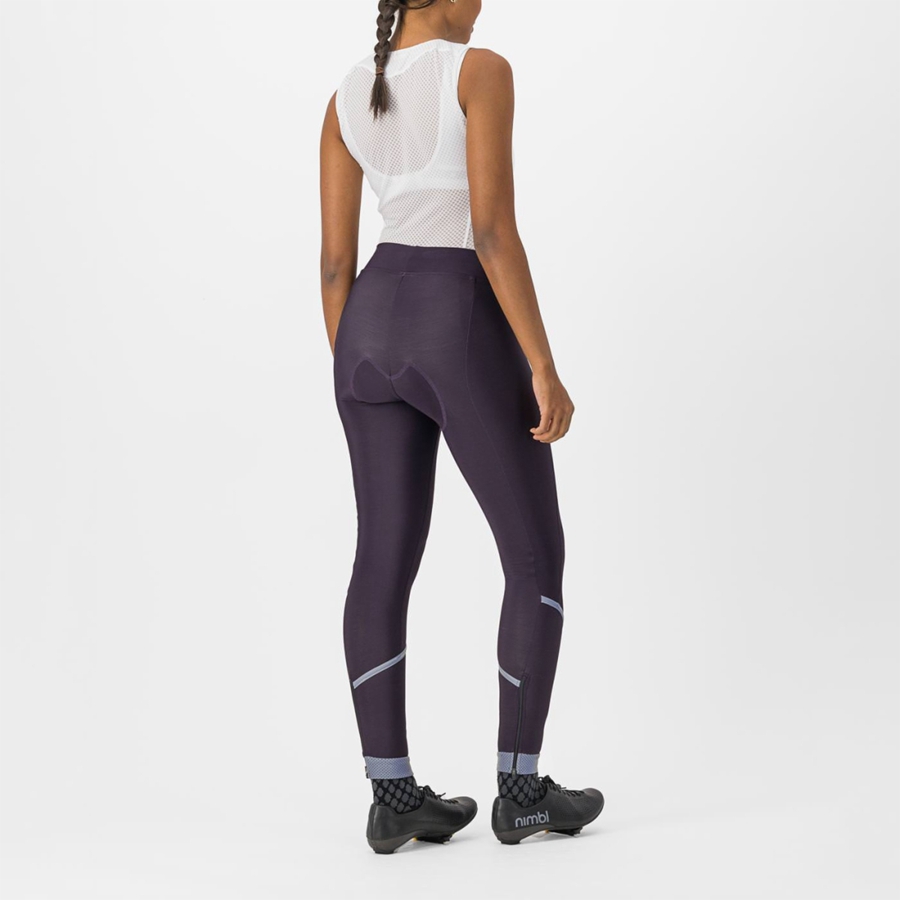 Leggins Castelli VELOCISSIMA THERMAL Mujer Plateadas | 702-NJLYWV