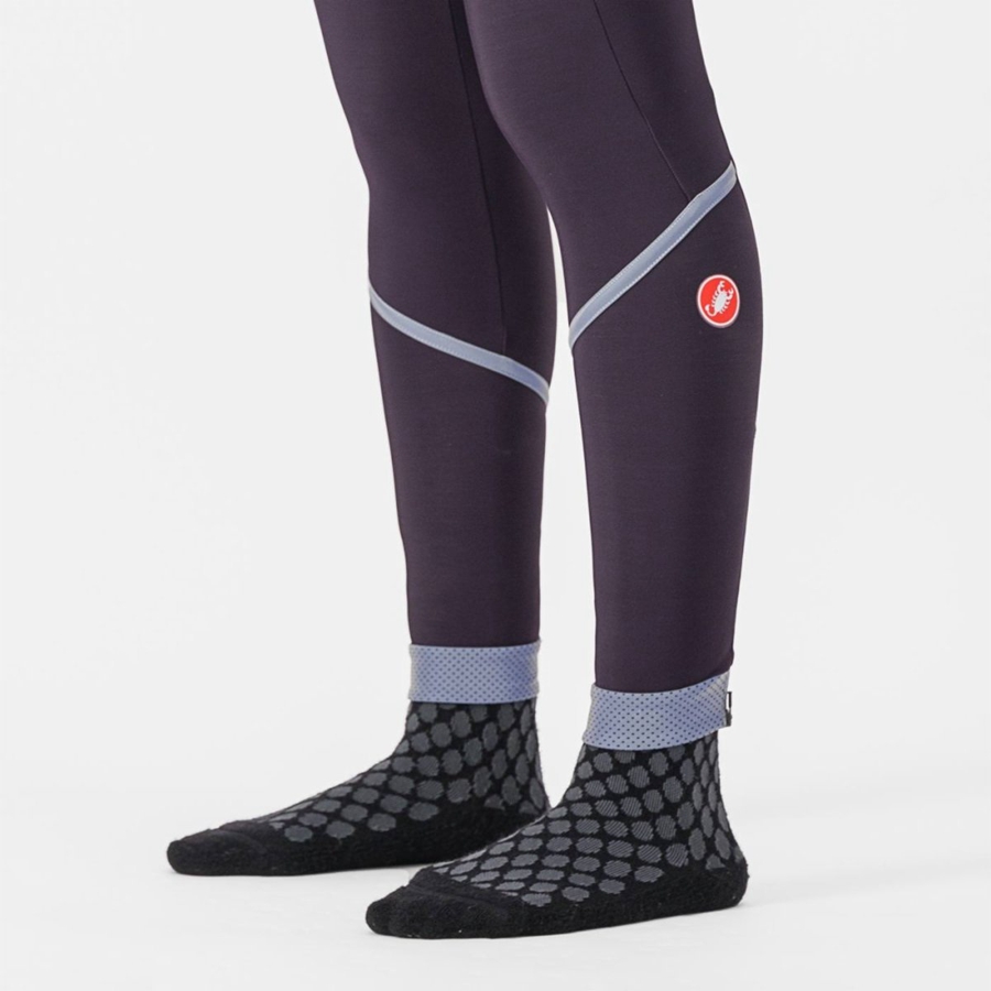 Leggins Castelli VELOCISSIMA THERMAL Mujer Plateadas | 702-NJLYWV