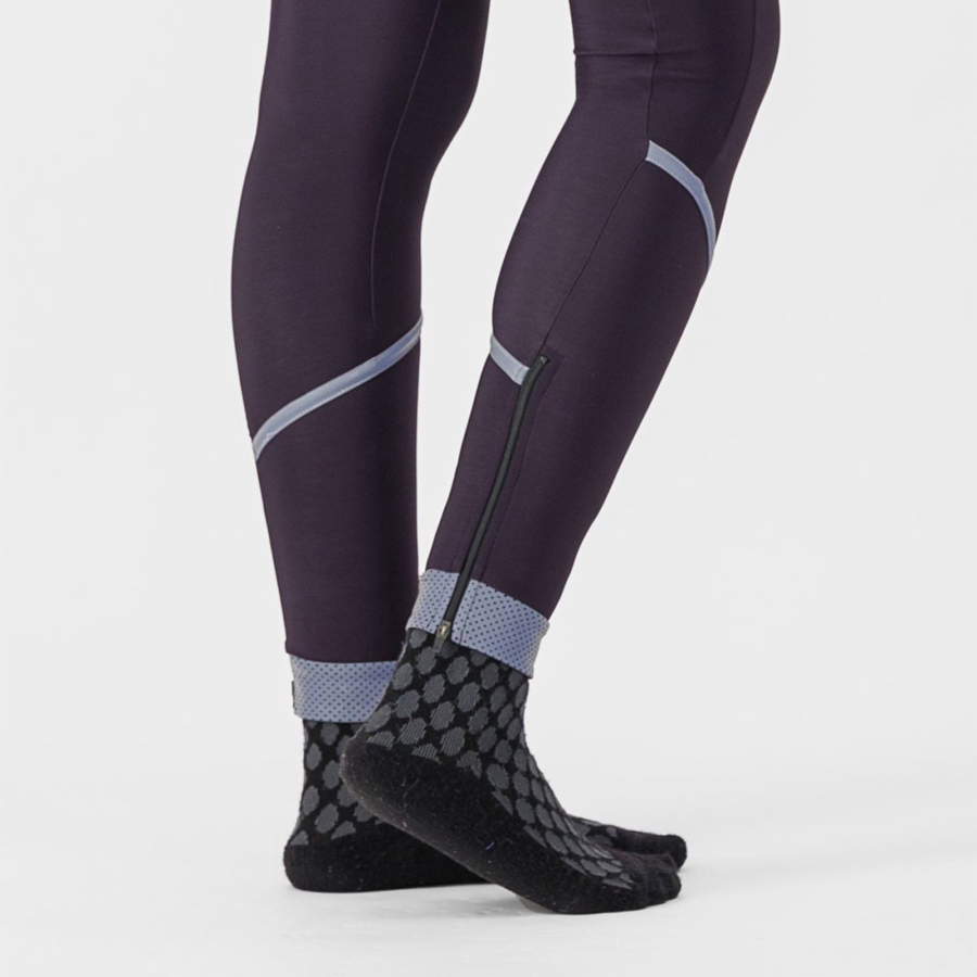 Leggins Castelli VELOCISSIMA THERMAL Mujer Plateadas | 702-NJLYWV