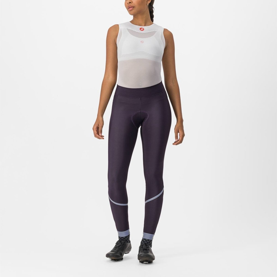 Leggins Castelli VELOCISSIMA THERMAL Mujer Plateadas | 702-NJLYWV