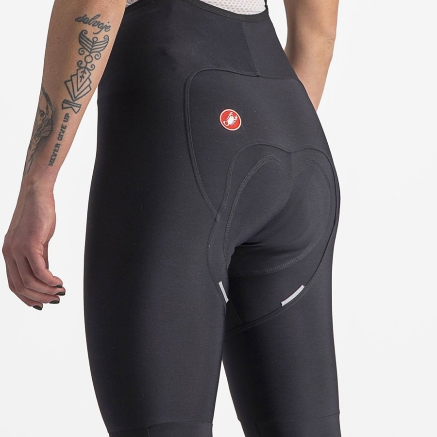 Medias Con Tirantes Castelli FREE AERO RC W DT Mujer Negras | 031-EWRBVP