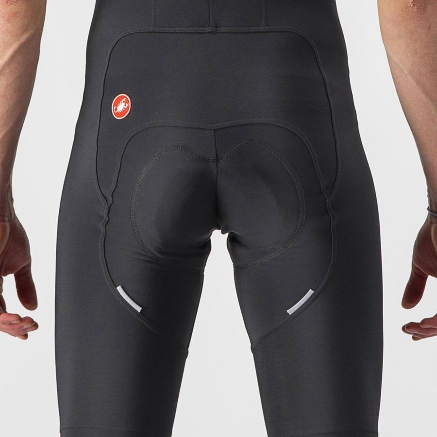 Medias Con Tirantes Castelli FREE AERO RC Hombre Negras | 239-NWEVBH