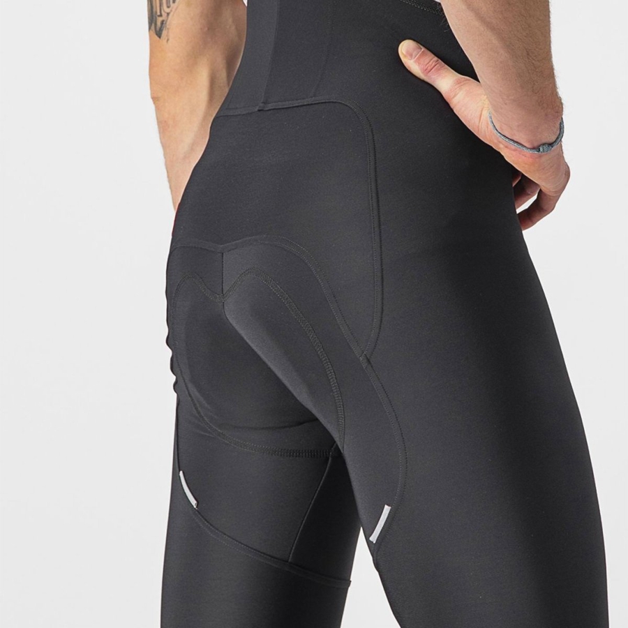 Medias Con Tirantes Castelli FREE AERO RC Hombre Negras | 239-NWEVBH