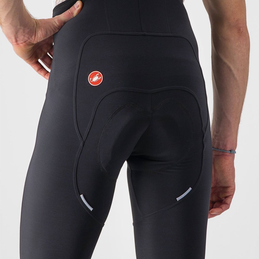 Medias Con Tirantes Castelli FREE AERO RC Hombre Negras | 239-NWEVBH