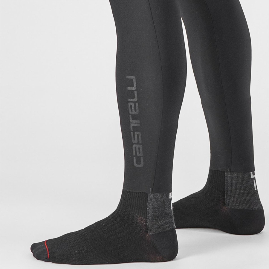 Medias Con Tirantes Castelli FREE AERO RC Hombre Negras | 239-NWEVBH