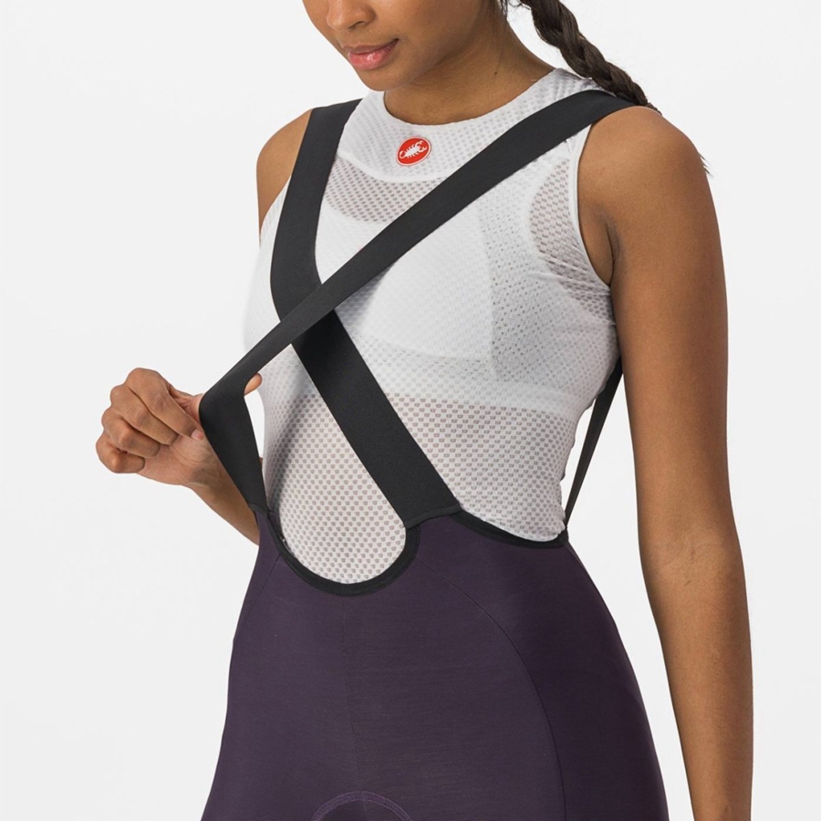 Medias Con Tirantes Castelli VELOCISSIMA DT Mujer Plateadas | 024-TGAWCI