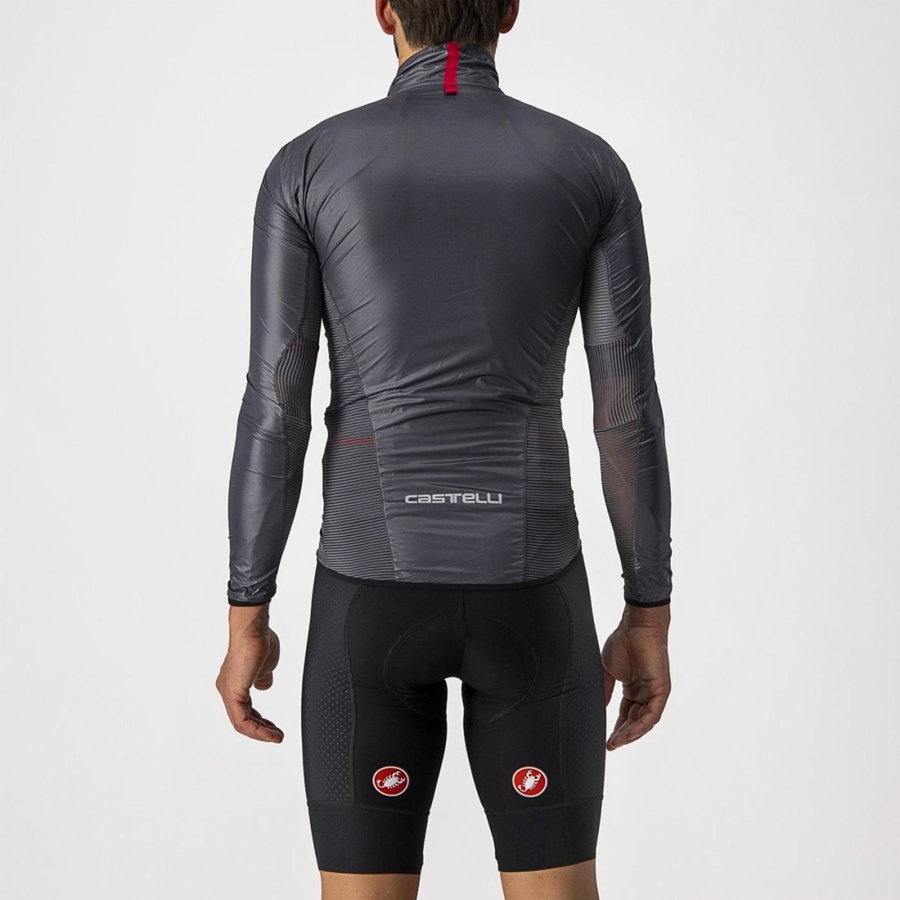 Proteccion Castelli ARIA SHELL Hombre Gris Oscuro | 079-ULOVNP