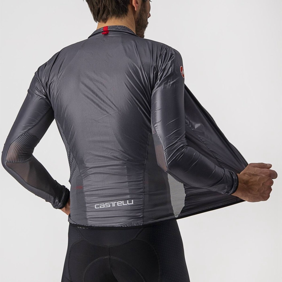 Proteccion Castelli ARIA SHELL Hombre Gris Oscuro | 079-ULOVNP