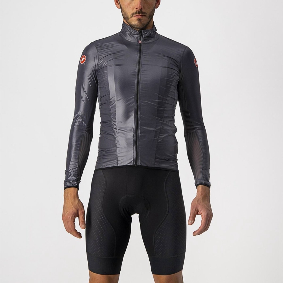 Proteccion Castelli ARIA SHELL Hombre Gris Oscuro | 079-ULOVNP